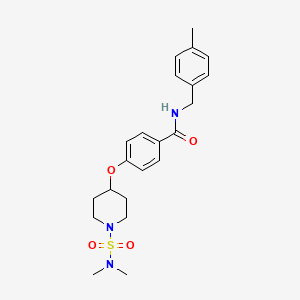 4-({1-[(dimethylamino)sulfonyl]-4-piperidinyl}oxy)-N-(4-methylbenzyl)benzamide