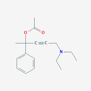4-(diethylamino)-1-methyl-1-phenyl-2-butyn-1-yl acetate