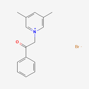 3,5-dimethyl-1-(2-oxo-2-phenylethyl)pyridinium bromide