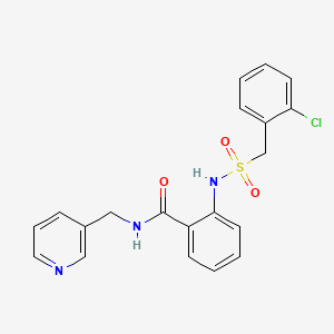 2-{[(2-chlorobenzyl)sulfonyl]amino}-N-(3-pyridinylmethyl)benzamide