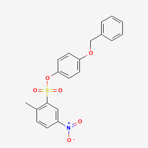 4-(benzyloxy)phenyl 2-methyl-5-nitrobenzenesulfonate