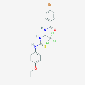 4-bromo-N-[2,2,2-trichloro-1-({[(4-ethoxyphenyl)amino]carbonothioyl}amino)ethyl]benzamide