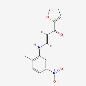 1-(2-furyl)-3-[(2-methyl-5-nitrophenyl)amino]-2-propen-1-one