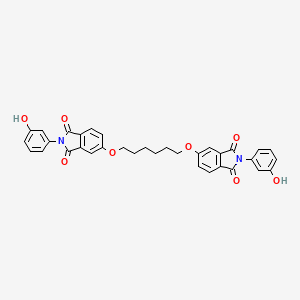 5,5'-[1,6-hexanediylbis(oxy)]bis[2-(3-hydroxyphenyl)-1H-isoindole-1,3(2H)-dione]