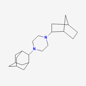 1-(2-adamantyl)-4-bicyclo[2.2.1]hept-2-ylpiperazine