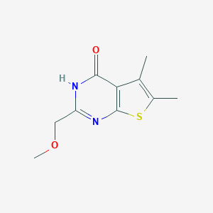 molecular formula C10H12N2O2S B494010 2-(methoxymethyl)-5,6-dimethylthieno[2,3-d]pyrimidin-4(3H)-one 