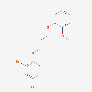 2-bromo-4-chloro-1-[3-(2-methoxyphenoxy)propoxy]benzene