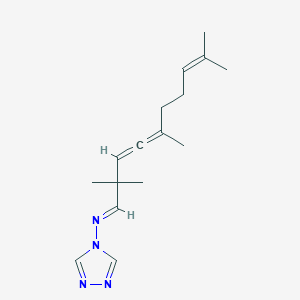 molecular formula C16H24N4 B4940108 N-(2,2,5,9-tetramethyl-3,4,8-decatrien-1-ylidene)-4H-1,2,4-triazol-4-amine 