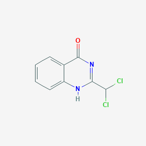 molecular formula C9H6Cl2N2O B494011 2-(diclorometil)quinazolin-4(3H)-ona CAS No. 724746-72-9