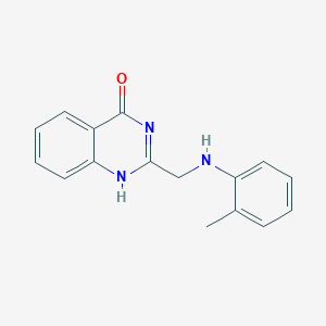molecular formula C16H15N3O B494012 2-[(2-methylanilino)methyl]-1H-quinazolin-4-one 