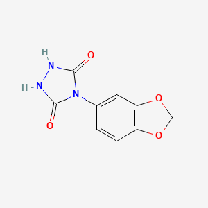 4-(1,3-benzodioxol-5-yl)-1,2,4-triazolidine-3,5-dione