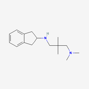 molecular formula C16H26N2 B4940147 2,3-dihydro-1H-inden-2-yl[3-(dimethylamino)-2,2-dimethylpropyl]amine 