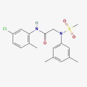 N~1~-(5-chloro-2-methylphenyl)-N~2~-(3,5-dimethylphenyl)-N~2~-(methylsulfonyl)glycinamide