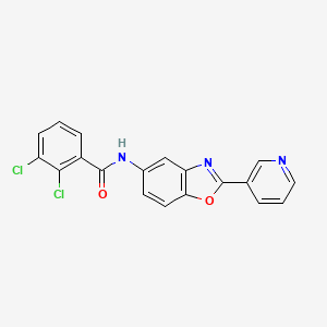 2,3-dichloro-N-[2-(3-pyridinyl)-1,3-benzoxazol-5-yl]benzamide