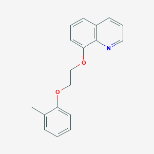 molecular formula C18H17NO2 B4940260 8-[2-(2-methylphenoxy)ethoxy]quinoline 