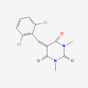 molecular formula C13H10Cl2N2O3 B4940282 5-(2,6-dichlorobenzylidene)-1,3-dimethyl-2,4,6(1H,3H,5H)-pyrimidinetrione CAS No. 5240-88-0