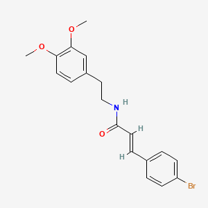 3-(4-bromophenyl)-N-[2-(3,4-dimethoxyphenyl)ethyl]acrylamide