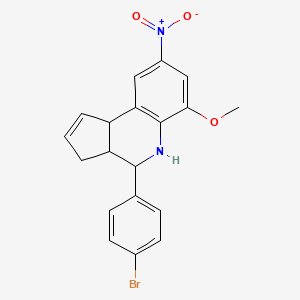 4-(4-bromophenyl)-6-methoxy-8-nitro-3a,4,5,9b-tetrahydro-3H-cyclopenta[c]quinoline