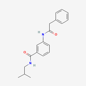 molecular formula C19H22N2O2 B4940341 N-isobutyl-3-[(phenylacetyl)amino]benzamide 