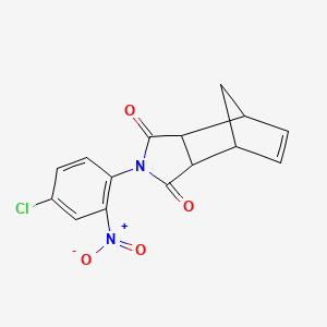 molecular formula C15H11ClN2O4 B4940369 4-(4-chloro-2-nitrophenyl)-4-azatricyclo[5.2.1.0~2,6~]dec-8-ene-3,5-dione 