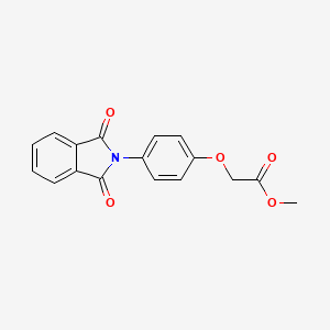 molecular formula C17H13NO5 B4940386 methyl [4-(1,3-dioxo-1,3-dihydro-2H-isoindol-2-yl)phenoxy]acetate 