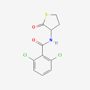 2,6-dichloro-N-(2-oxotetrahydro-3-thienyl)benzamide