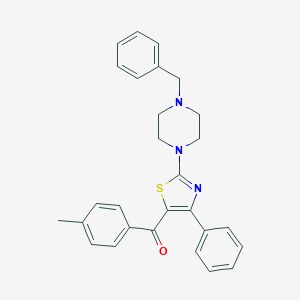 [2-(4-Benzyl-1-piperazinyl)-4-phenyl-1,3-thiazol-5-yl](4-methylphenyl)methanone