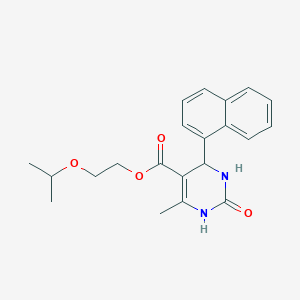 molecular formula C21H24N2O4 B4940395 2-isopropoxyethyl 6-methyl-4-(1-naphthyl)-2-oxo-1,2,3,4-tetrahydro-5-pyrimidinecarboxylate 