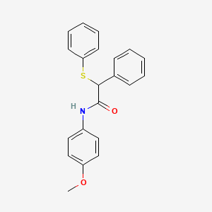 molecular formula C21H19NO2S B4940463 N-(4-methoxyphenyl)-2-phenyl-2-(phenylthio)acetamide 