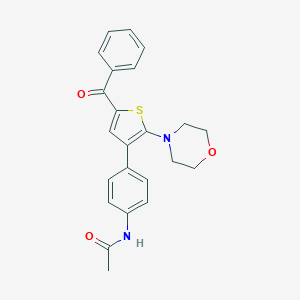 N-{4-[5-benzoyl-2-(4-morpholinyl)-3-thienyl]phenyl}acetamide