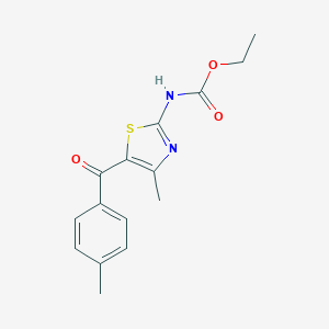Ethyl 4-methyl-5-(4-methylbenzoyl)-1,3-thiazol-2-ylcarbamate