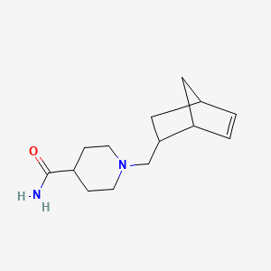 molecular formula C14H22N2O B4940539 1-(bicyclo[2.2.1]hept-5-en-2-ylmethyl)-4-piperidinecarboxamide 