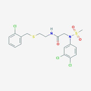 N~1~-{2-[(2-chlorobenzyl)thio]ethyl}-N~2~-(3,4-dichlorophenyl)-N~2~-(methylsulfonyl)glycinamide