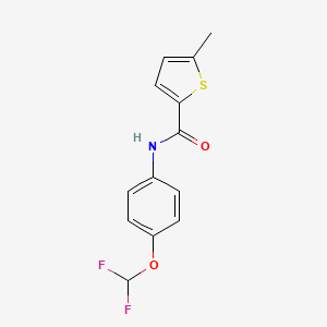 molecular formula C13H11F2NO2S B4940594 N-[4-(difluoromethoxy)phenyl]-5-methyl-2-thiophenecarboxamide 