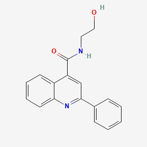 molecular formula C18H16N2O2 B4940615 N-(2-hydroxyethyl)-2-phenyl-4-quinolinecarboxamide 