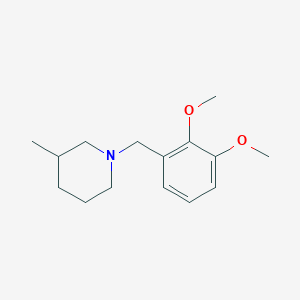 molecular formula C15H23NO2 B4940657 1-(2,3-dimethoxybenzyl)-3-methylpiperidine 