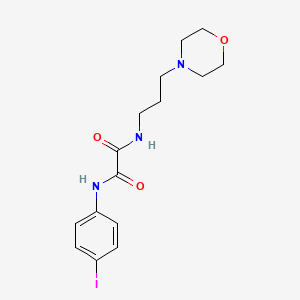 molecular formula C15H20IN3O3 B4940685 N-(4-iodophenyl)-N'-[3-(4-morpholinyl)propyl]ethanediamide 