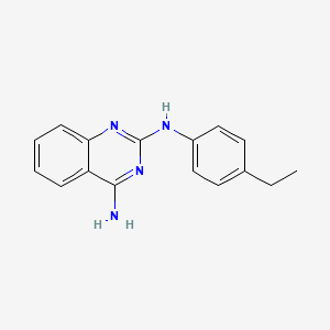 molecular formula C16H16N4 B4940691 N~2~-(4-ethylphenyl)-2,4-quinazolinediamine 