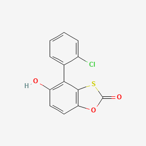 molecular formula C13H7ClO3S B4940716 4-(2-chlorophenyl)-5-hydroxy-1,3-benzoxathiol-2-one 