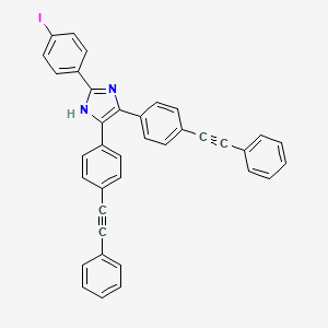 molecular formula C37H23IN2 B4940752 2-(4-iodophenyl)-4,5-bis[4-(phenylethynyl)phenyl]-1H-imidazole 