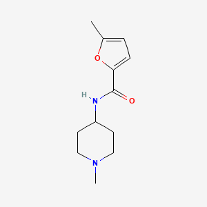 5-methyl-N-(1-methyl-4-piperidinyl)-2-furamide