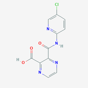 molecular formula C11H7ClN4O3 B494079 3-[(5-Chloropyridin-2-yl)carbamoyl]pyrazine-2-carboxylic acid CAS No. 43200-83-5