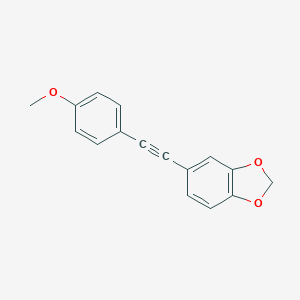 molecular formula C16H12O3 B494083 5-[(4-Methoxyphenyl)ethynyl]-1,3-benzodioxole 