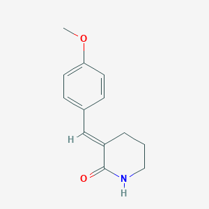 molecular formula C13H15NO2 B494086 3-(4-Methoxybenzylidene)-2-piperidinone 