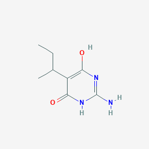 molecular formula C8H13N3O2 B494087 2-Amino-5-sec-butyl-4,6-pyrimidinediol 