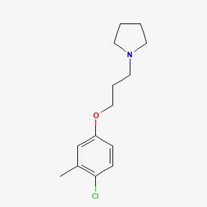 molecular formula C14H20ClNO B4940878 1-[3-(4-chloro-3-methylphenoxy)propyl]pyrrolidine 