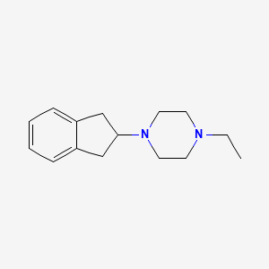 molecular formula C15H22N2 B4940934 1-(2,3-dihydro-1H-inden-2-yl)-4-ethylpiperazine 