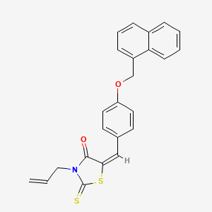 molecular formula C24H19NO2S2 B4940957 3-allyl-5-[4-(1-naphthylmethoxy)benzylidene]-2-thioxo-1,3-thiazolidin-4-one 