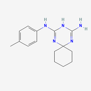 molecular formula C15H21N5 B4941003 N-(4-methylphenyl)-1,3,5-triazaspiro[5.5]undeca-1,4-diene-2,4-diamine 