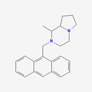 molecular formula C23H26N2 B4941035 2-(9-anthrylmethyl)-1-methyloctahydropyrrolo[1,2-a]pyrazine 